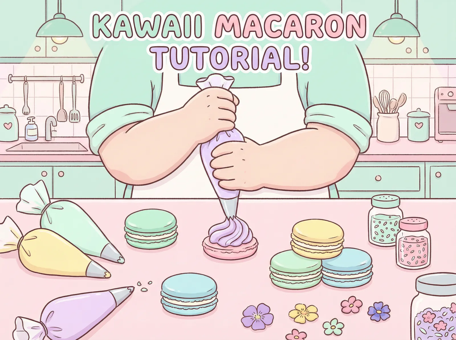 糖心vlog 糖果工坊教程 - 梦幻马卡龙装饰